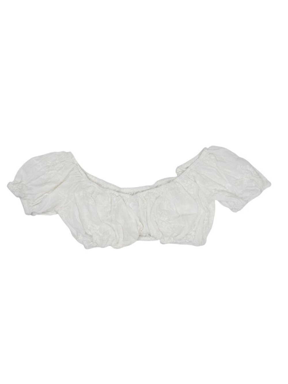 Adeirlina Botanical Garden Crop Top in White